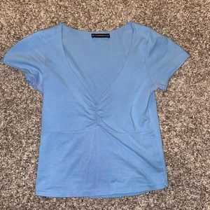 Super cute blue crop top!